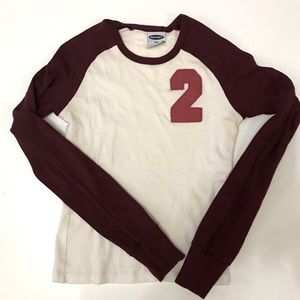 Old Navy baseball shirt